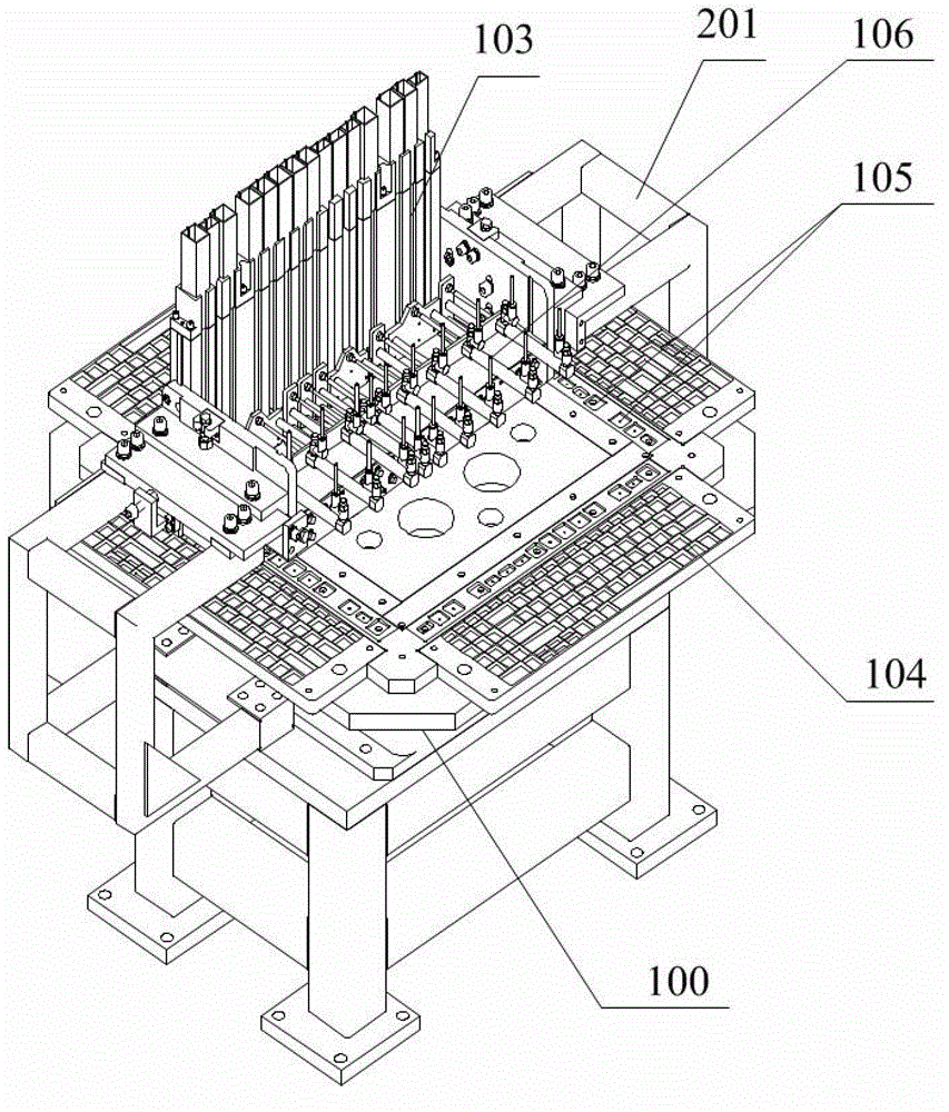 Automatic feeding device for keyboard automation assembly robot