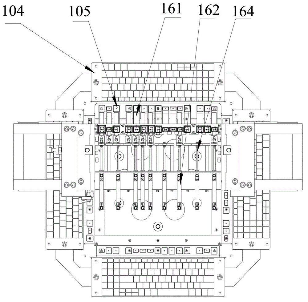 Automatic feeding device for keyboard automation assembly robot