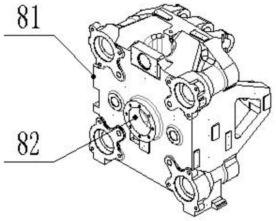 Linear guide rail-guided mold clamping mechanism compatible with various power combinations