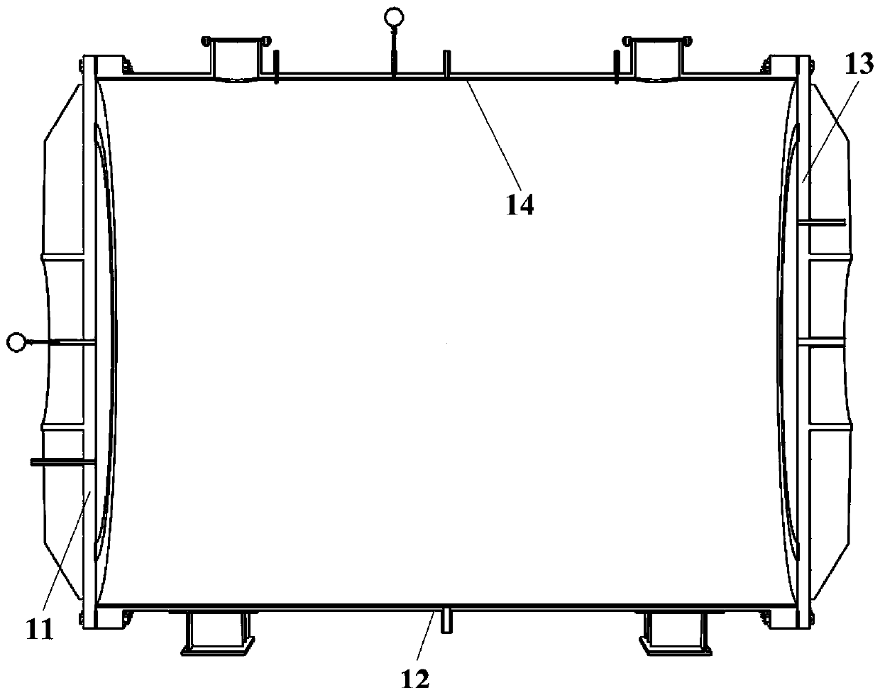 Tunnel lining structure model test device and test method