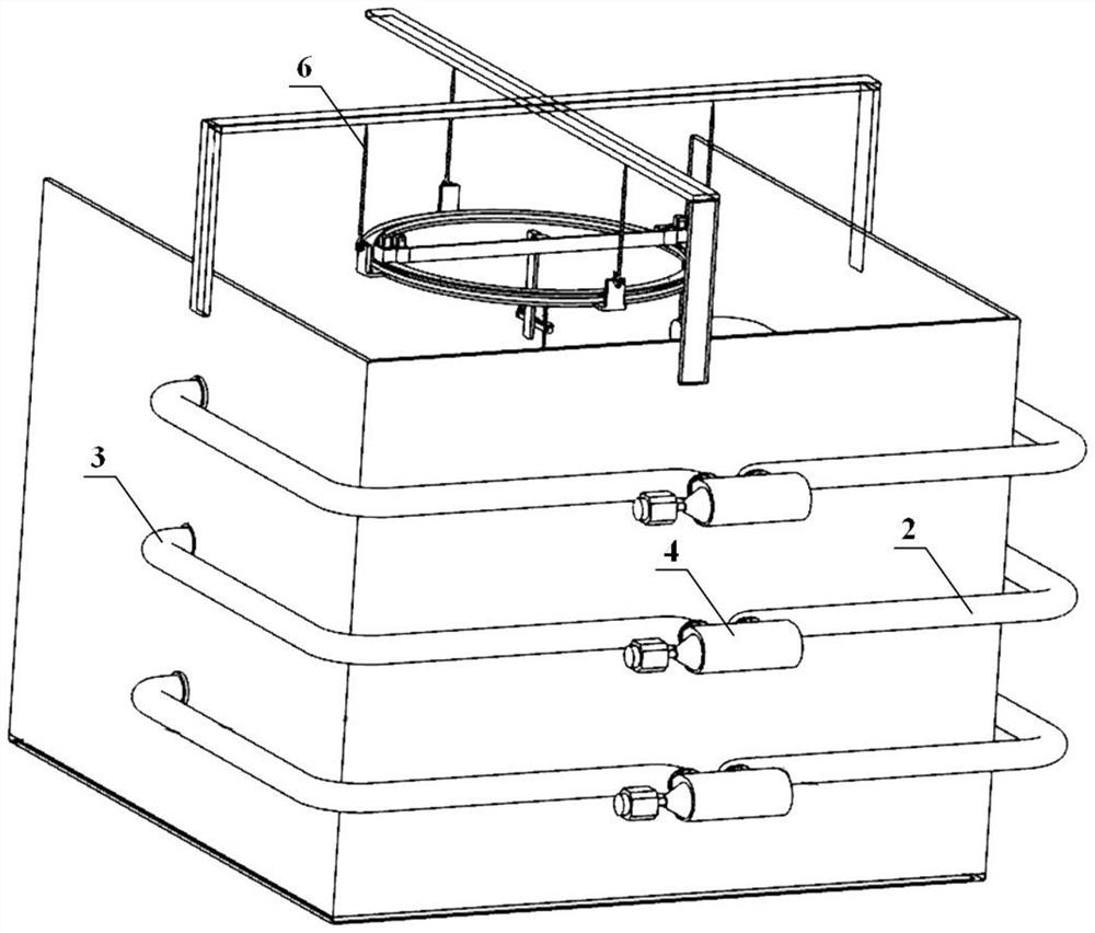 A deepwater drilling platform suspension riser avoid platform evacuation test system and method