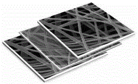 Multi-layer drug sustain-release nano fiber membrane and preparation method thereof