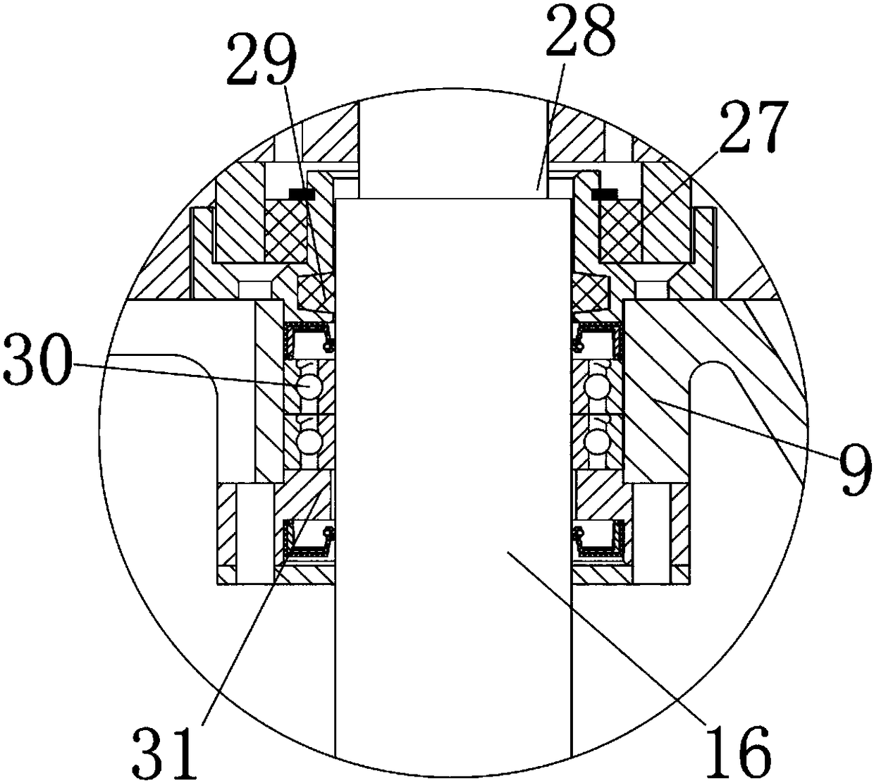 Continuous material guide device of efficient supplying drying equipment