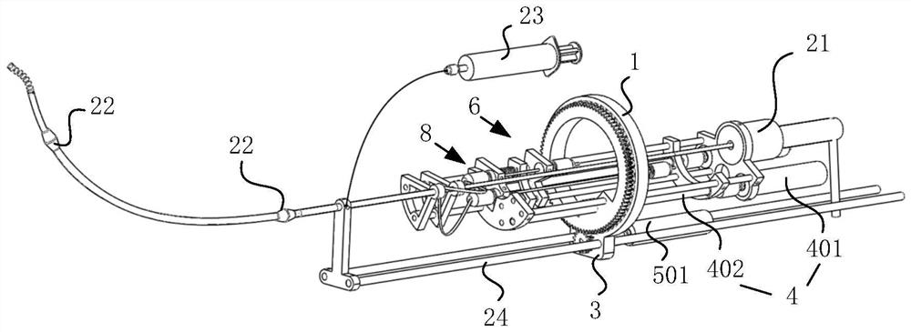 Bronchoscope surgical robot