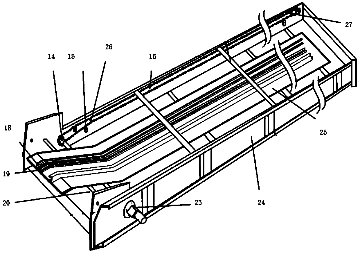 Retractable type flexible conveying device