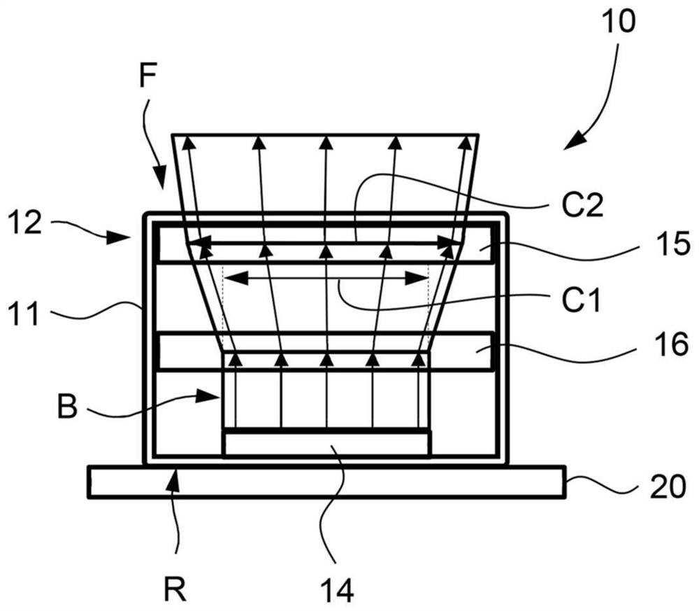 Infrared laser source device, lighting device and motor vehicle