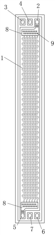 Split-flow reconstruction type fuel cell bipolar plate