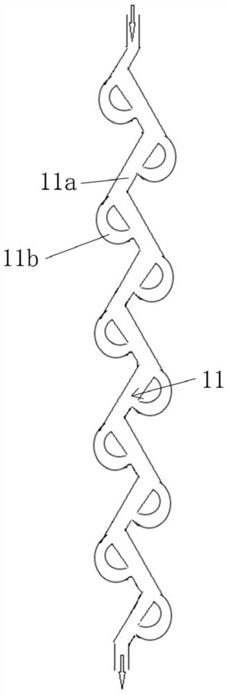 Split-flow reconstruction type fuel cell bipolar plate