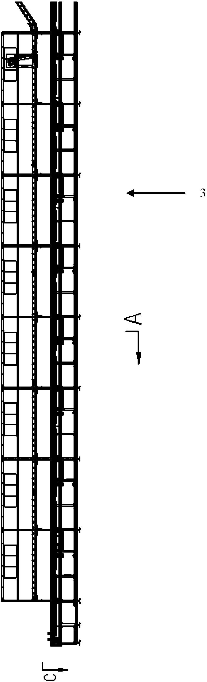 Battery pack distribution and transmission system used in intelligent disassembling system for waste power battery