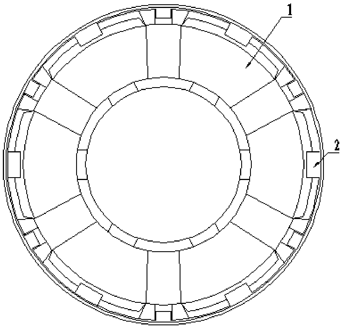 A centrifugal compressor thrust bearing