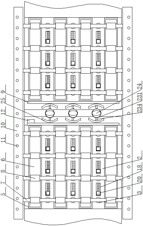 Post-earthquake cement pavement crack monitoring device