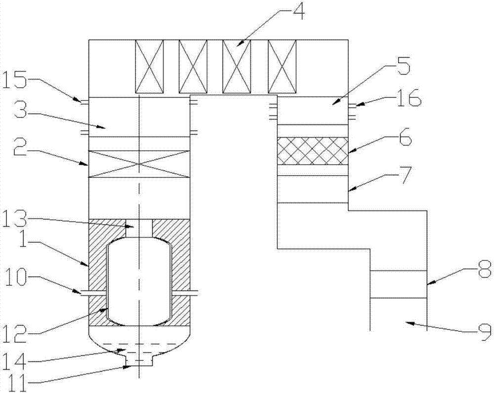 Slag lean-oxygen combustion catalytic oxidation type staged combustion boiler system and method