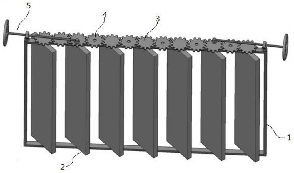 A gate device that is easy to control the water level and keep the water flowing in the river