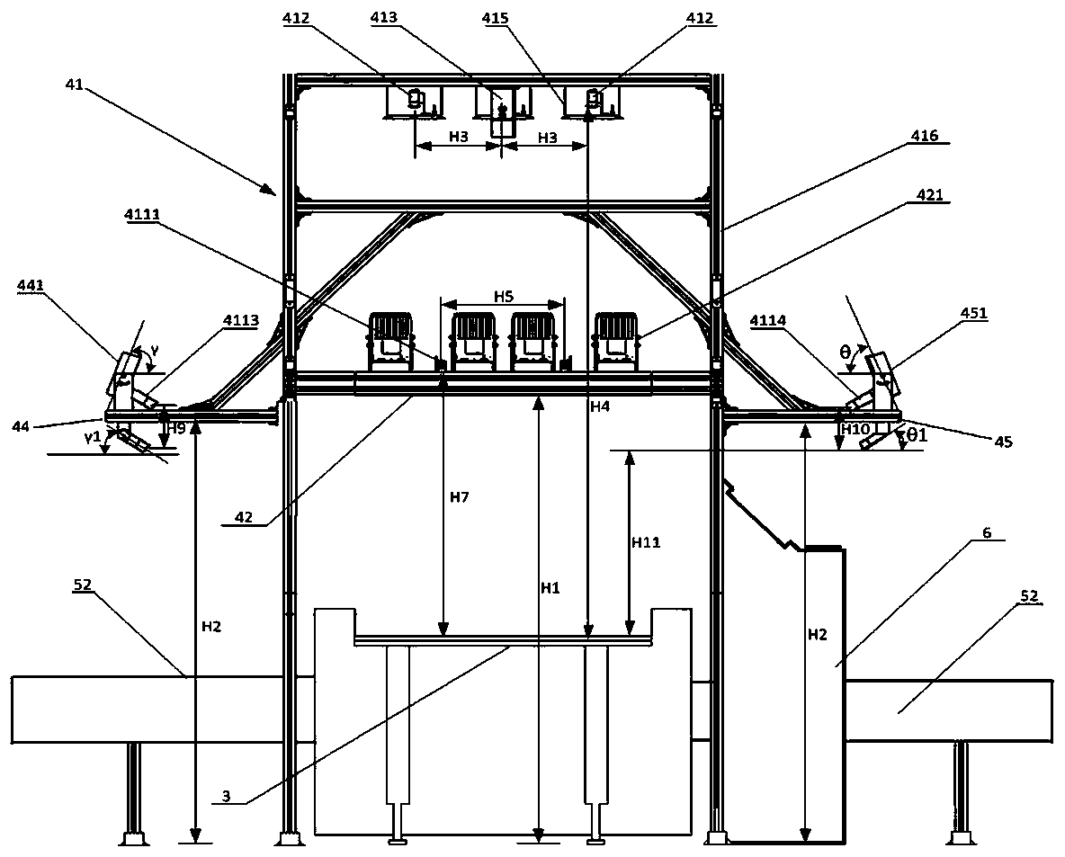 High-speed multi-face code scanning and weighing detection system and method