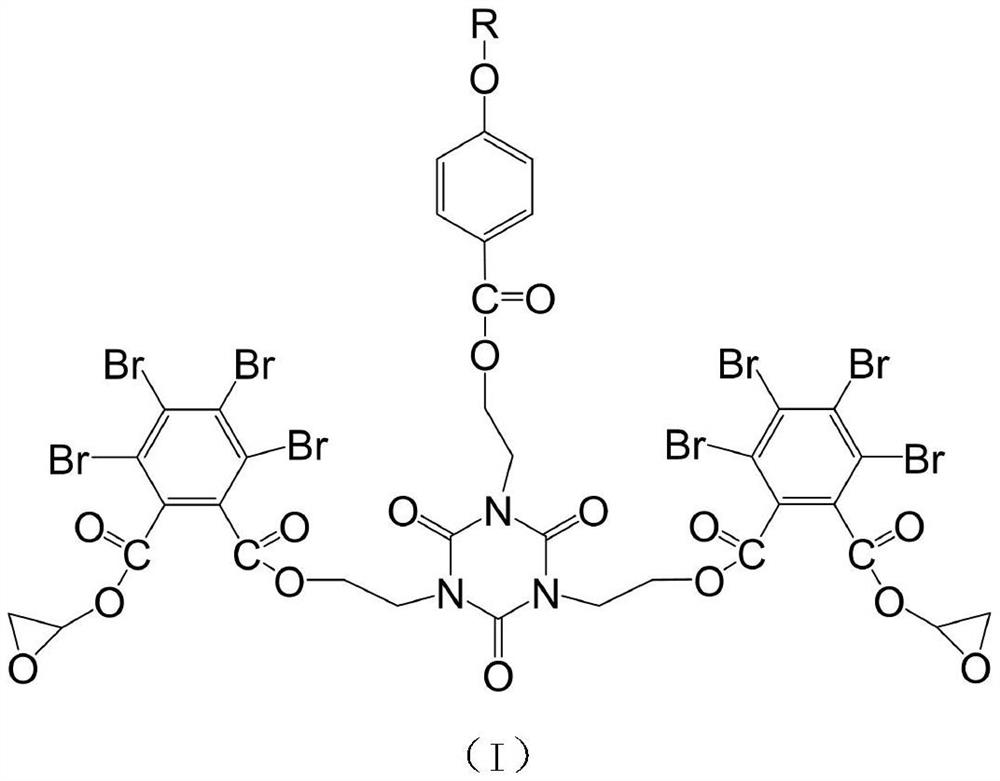 Flame-retardant fireproof epoxy coating and preparation method thereof