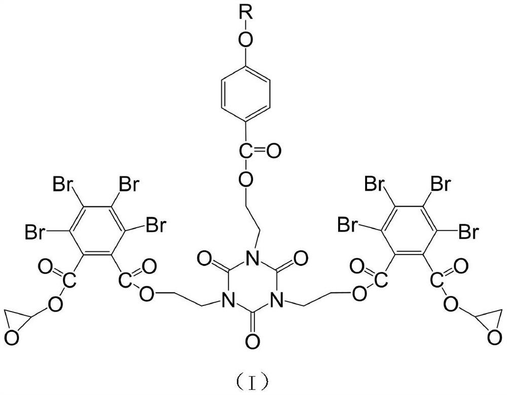 Flame-retardant fireproof epoxy coating and preparation method thereof