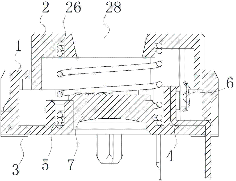 Ultrathin reset mechanism of small mechanical switch, and small mechanical switch