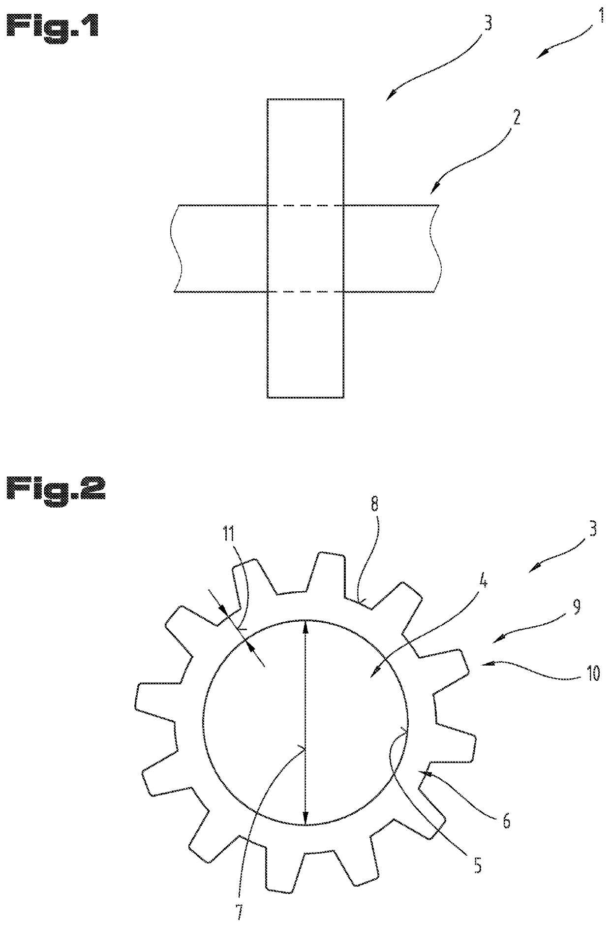 Method for connecting a first component to a second component to form an assembly