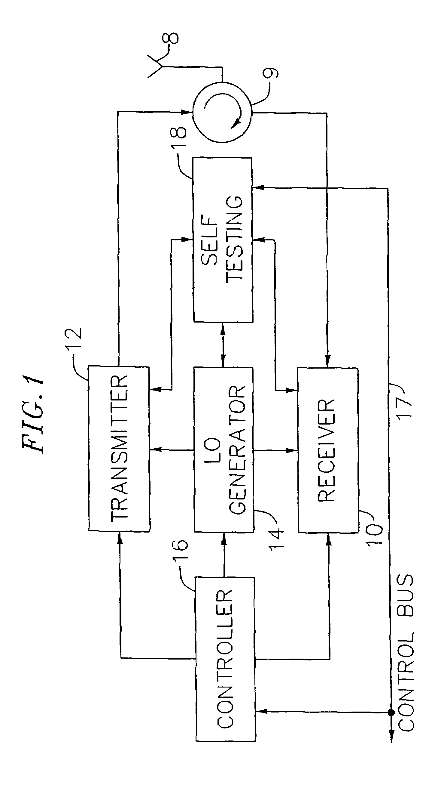 Adaptive radio transceiver with a power amplifier