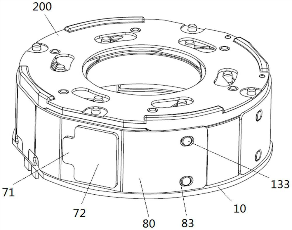 Variable aperture drive motor, imaging device, and electronic apparatus