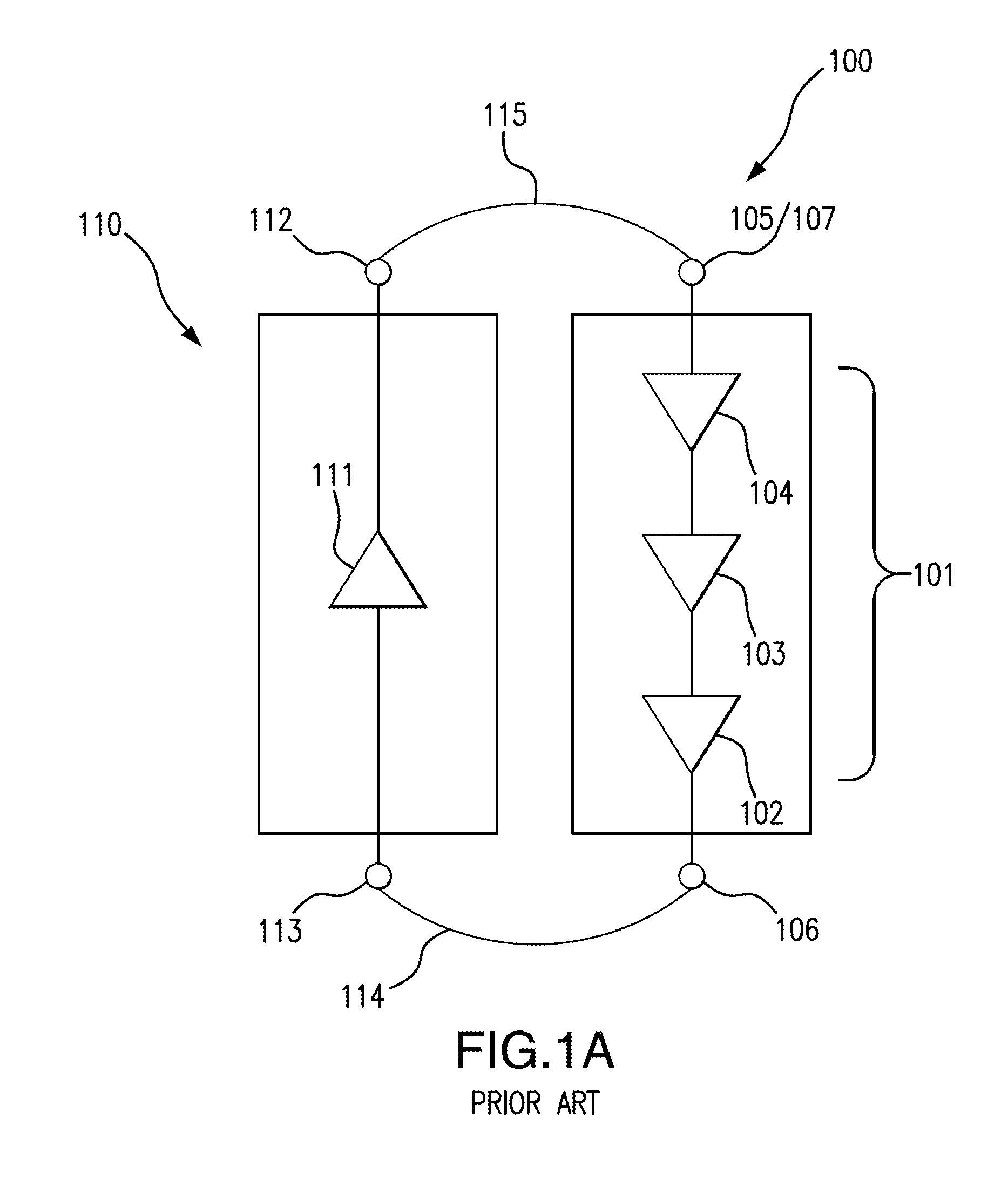 Space solar cell panel with blocking diodes