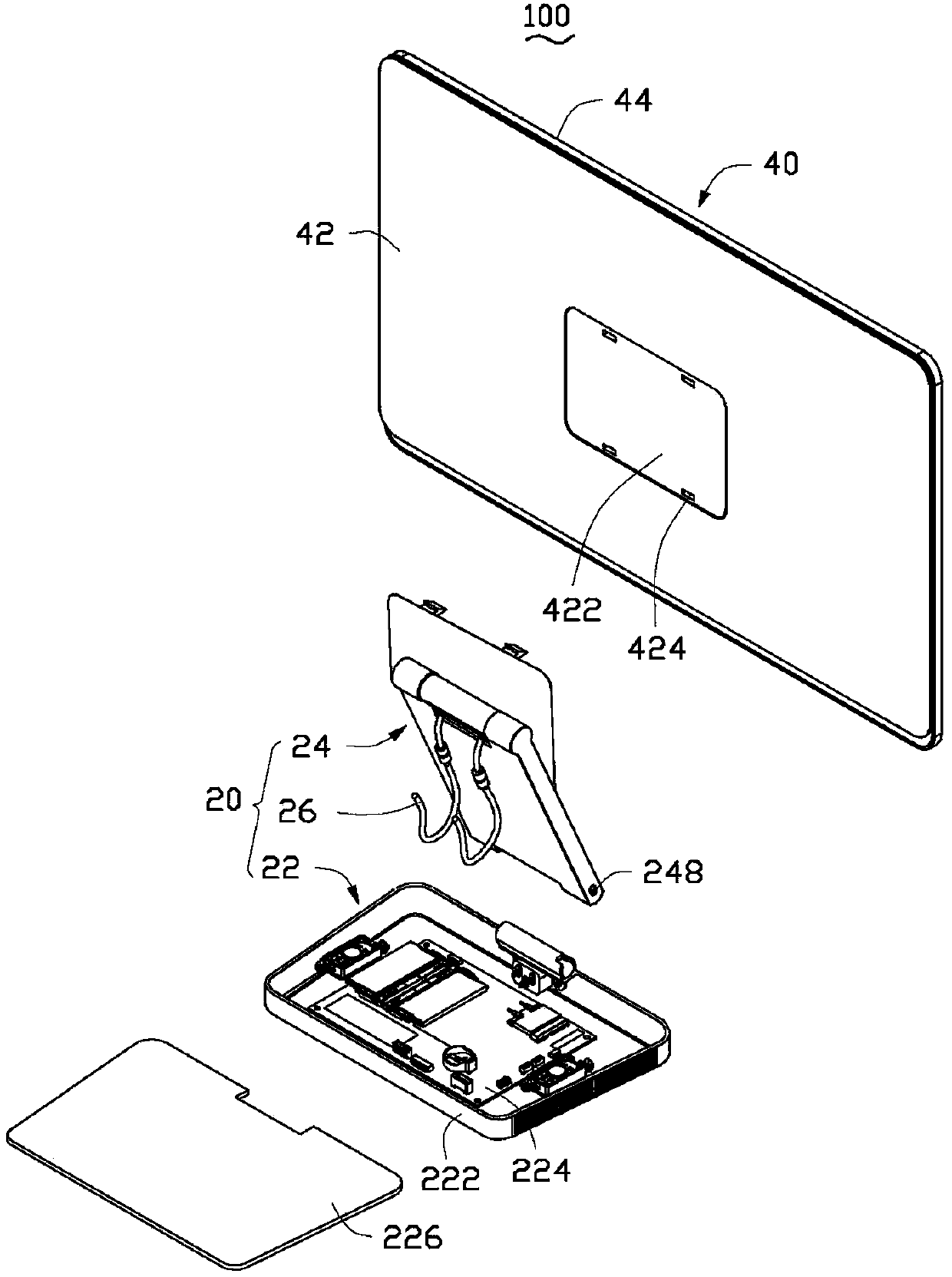 Electronic device and support device thereof