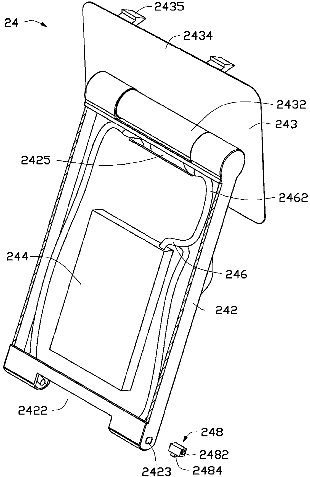 Electronic device and support device thereof