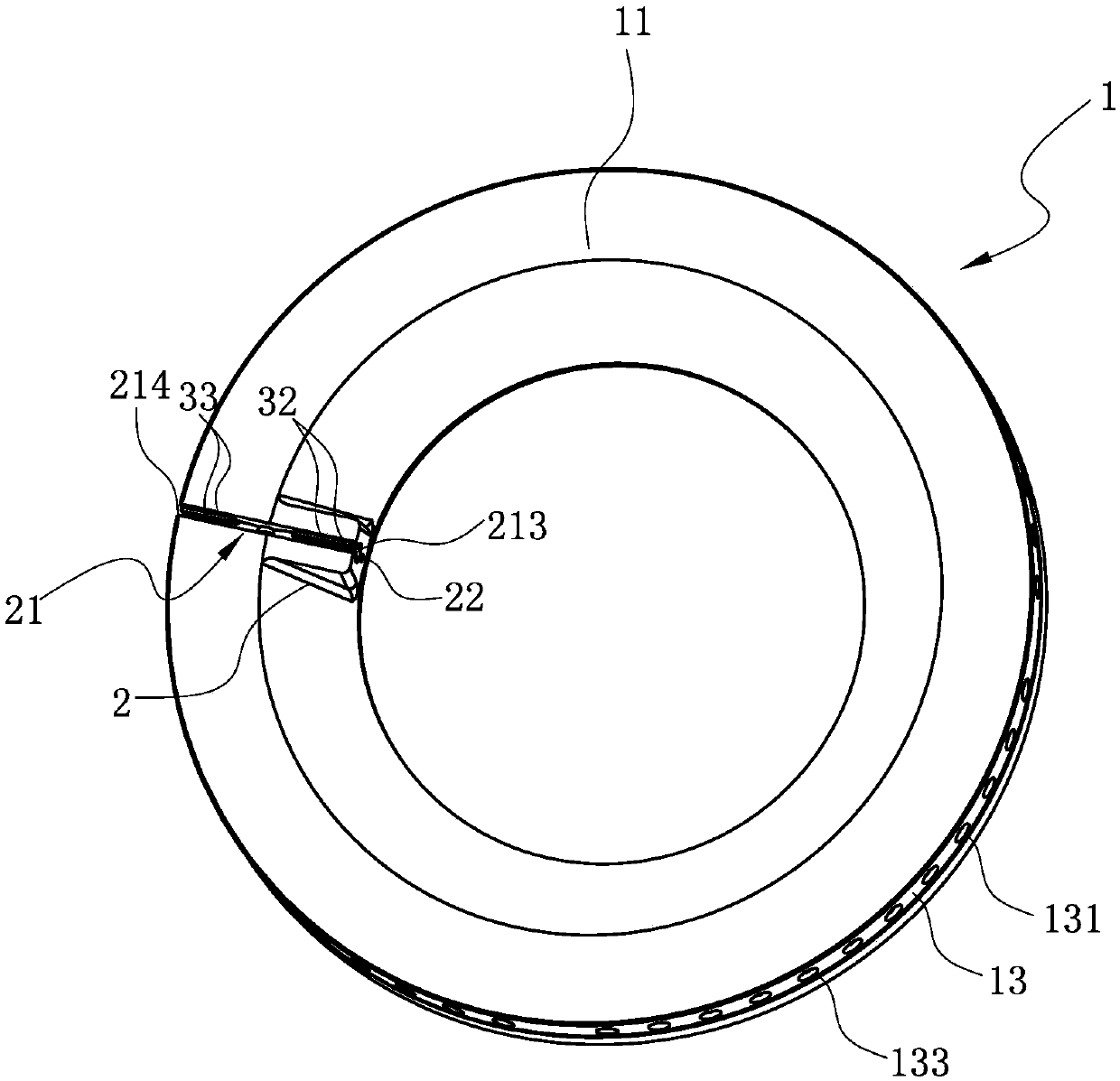 Burner ring for gas stove