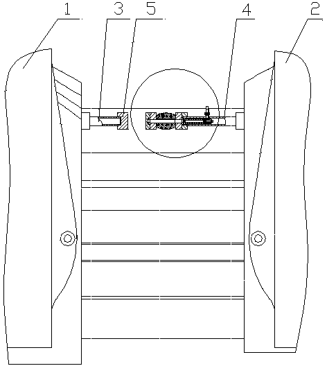 Tool rest anti-collision device of double-tool-rest vertical turning machine