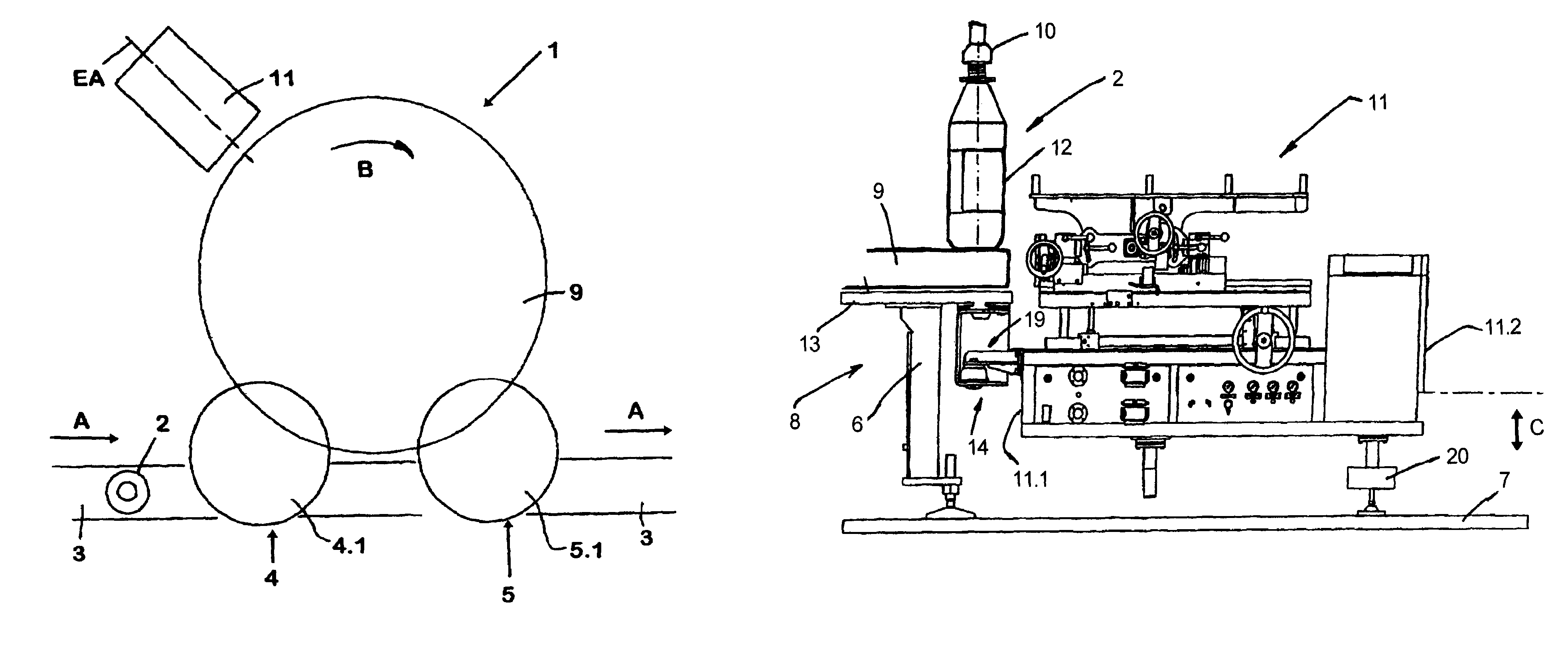 Beverage bottling plant for filling bottles with a liquid beverage filling material having an information adding station