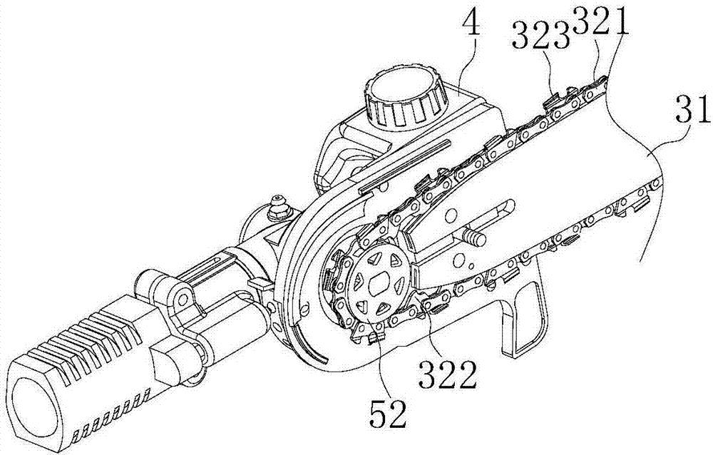 Oil supply device and lopper saw