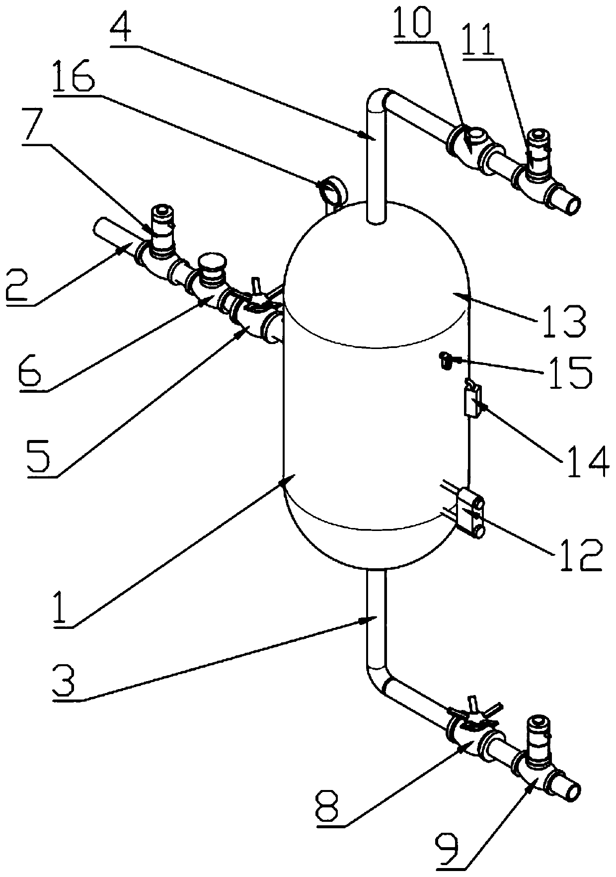 Liquefied gas dehydrator