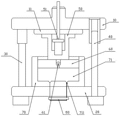 Inner stress reducing die injection molding technology and die