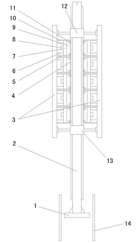 Electromagnetic tamping machine of tamping coke oven