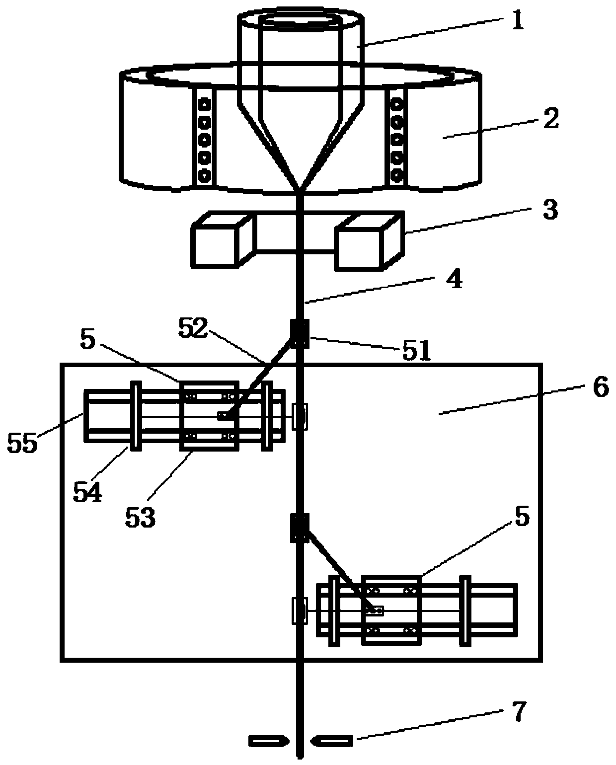 Wire drawing device and method for reducing surface defects of optical fiber