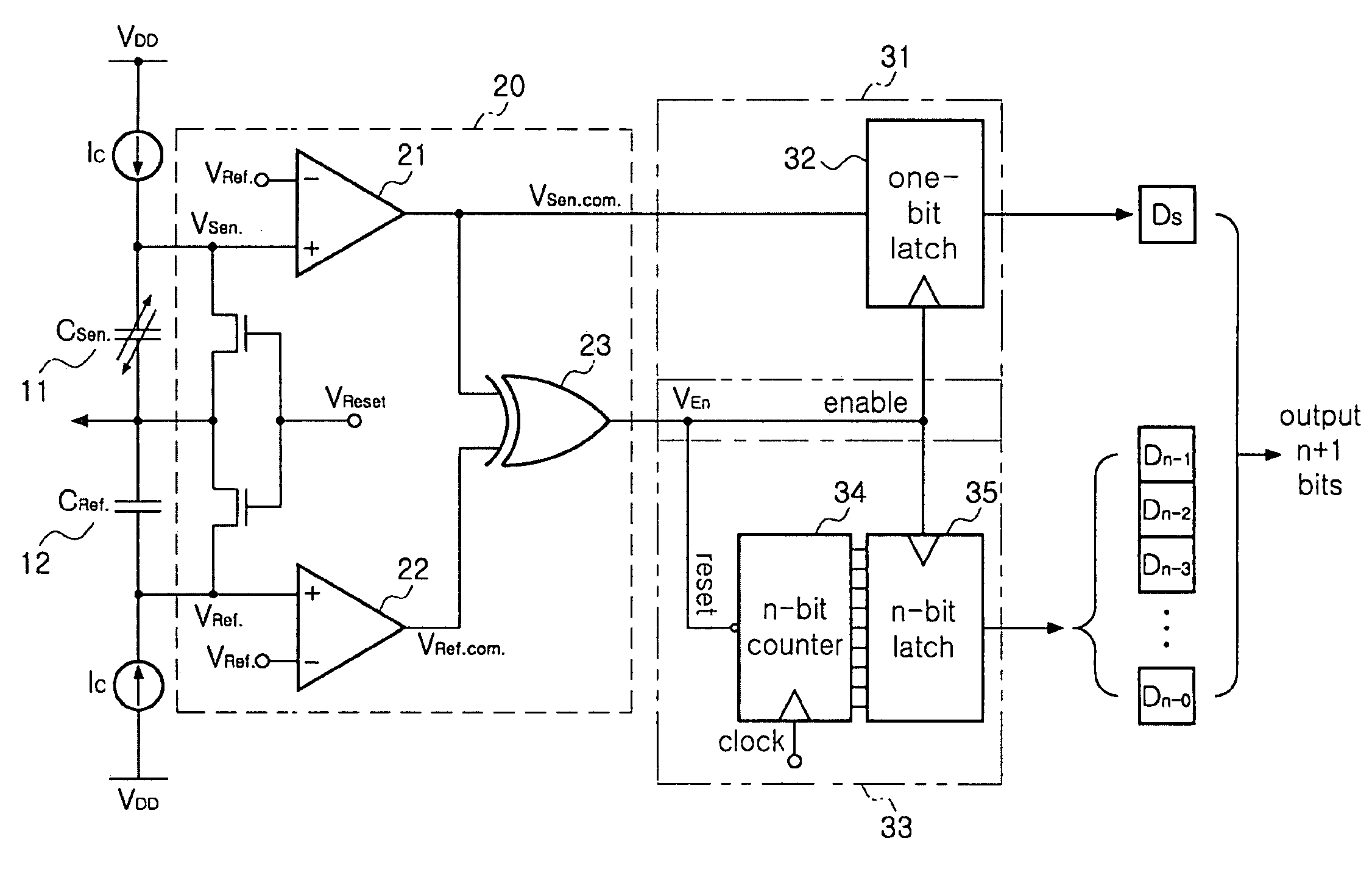 Bidirectional readout circuit for detecting direction and amplitude of capacitive MEMS accelerometers