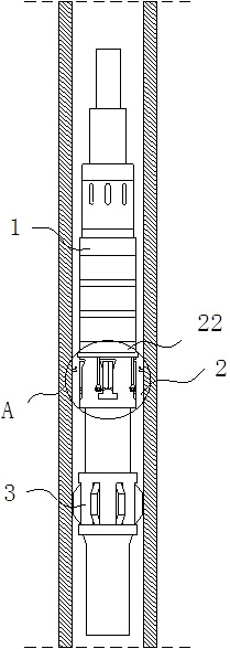 A negative pressure setting packer