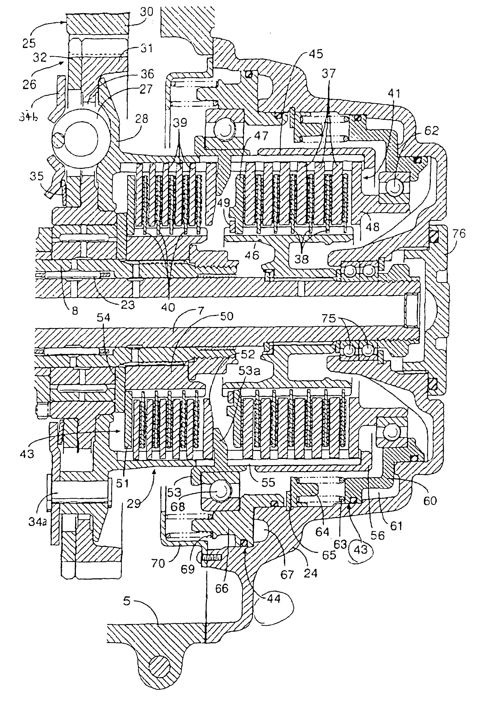 Twin-clutch device