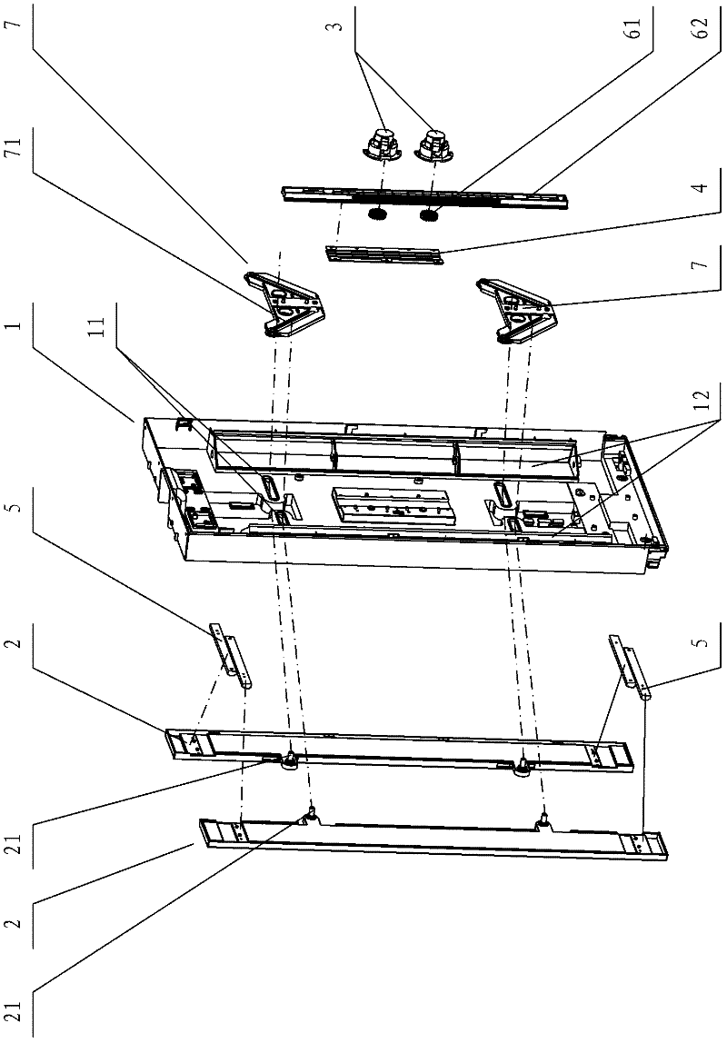 Door open/close structure of floor type air conditioner