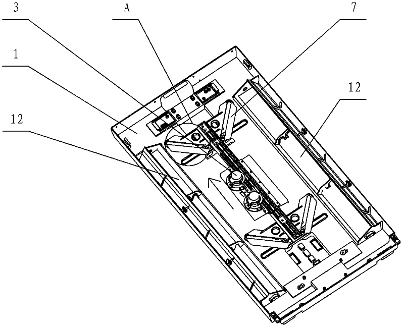 Door open/close structure of floor type air conditioner