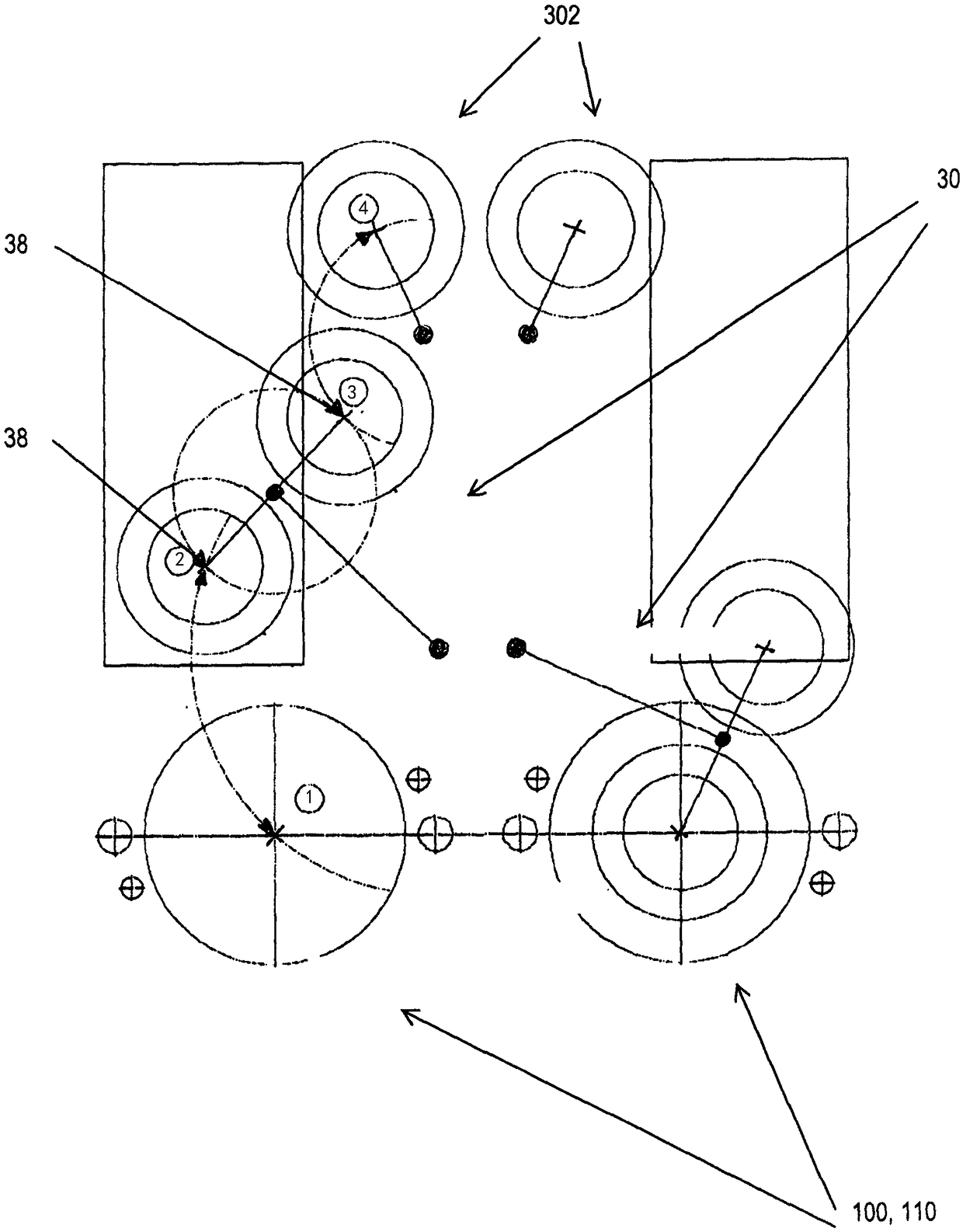 Method and device for handling tyres