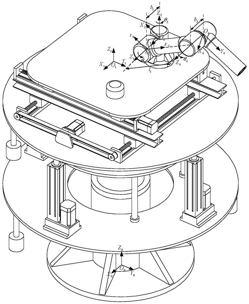 Ground variable centroid zero-gravity simulation device and simulation method