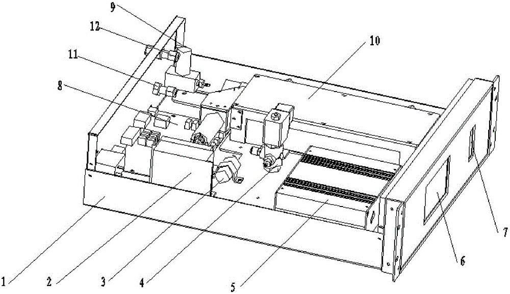 Ultralow discharged flue gas analyzer based on ultraviolet multiple reflection pool technique