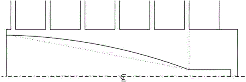 Secondary inner cylinder having high voltage superposition efficiency