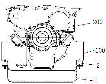 Protective board for rear engine of passenger car