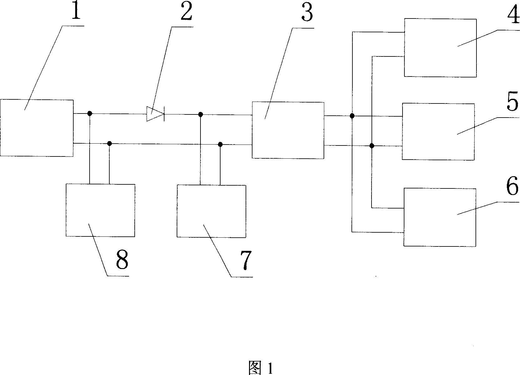 Anti-interference power supply system of unmanned electric automobile