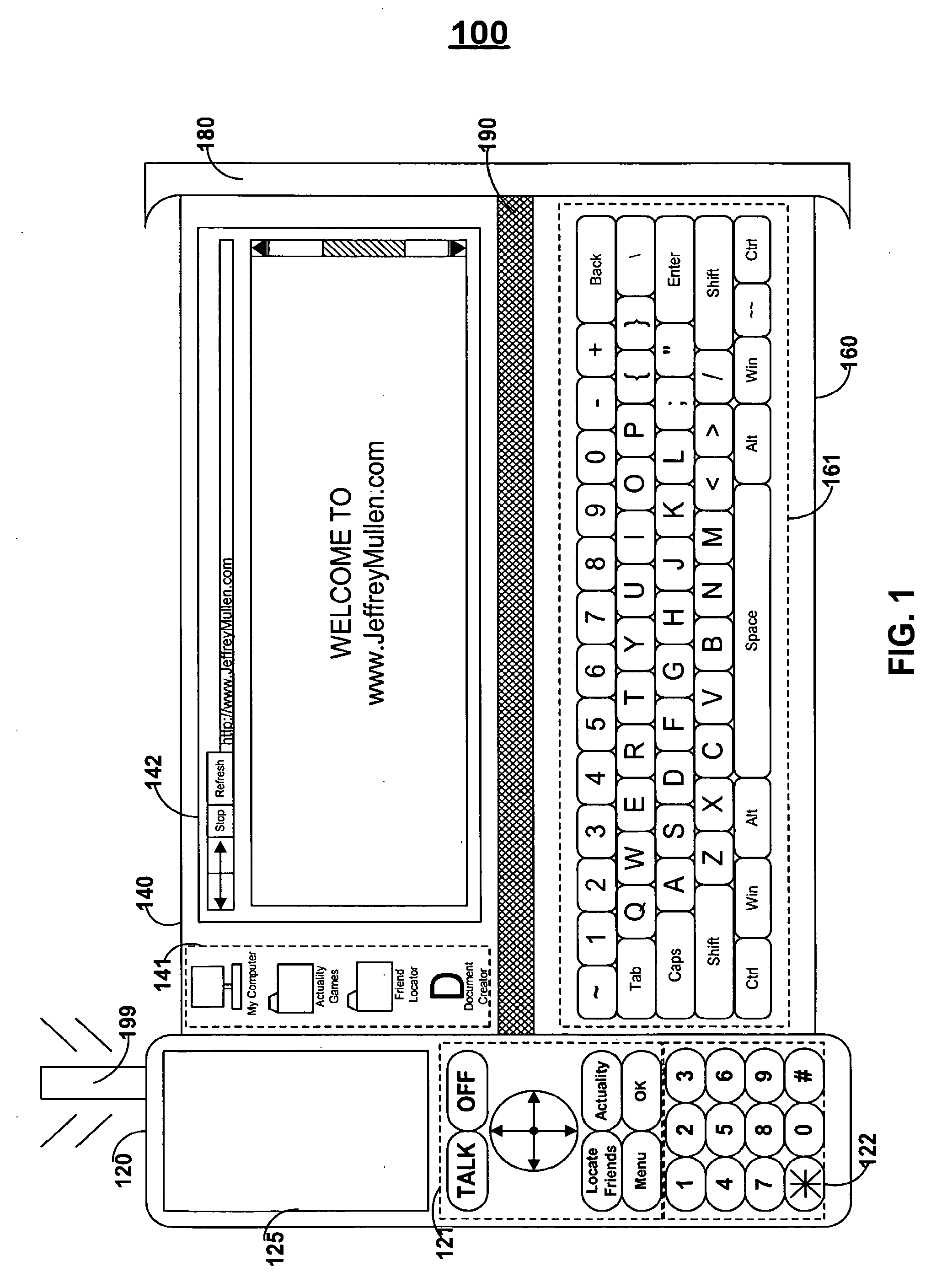 Wireless devices with flexible monitors and keyboards