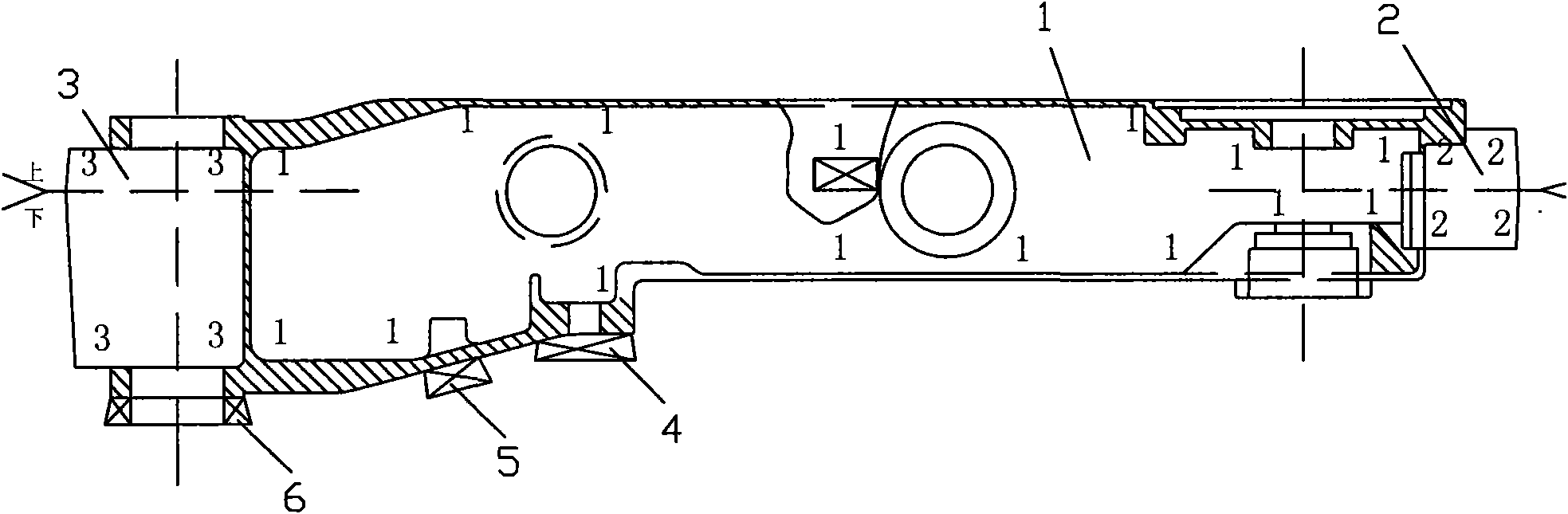 Method for casting mechanical arm casting of robot