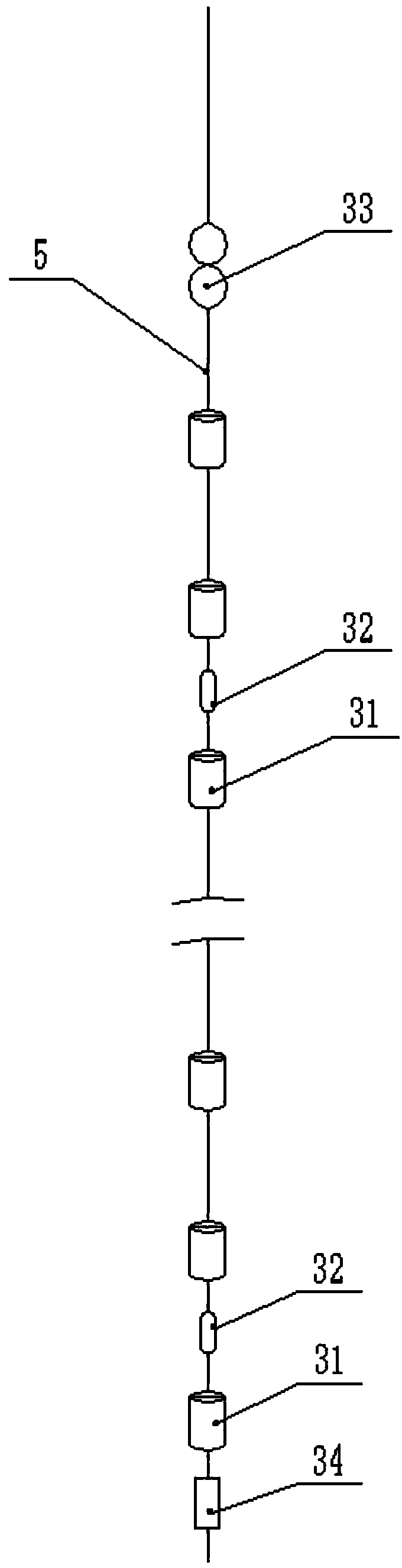 Anchored deep sea sulfide seismic exploration data receiving device and receiving method