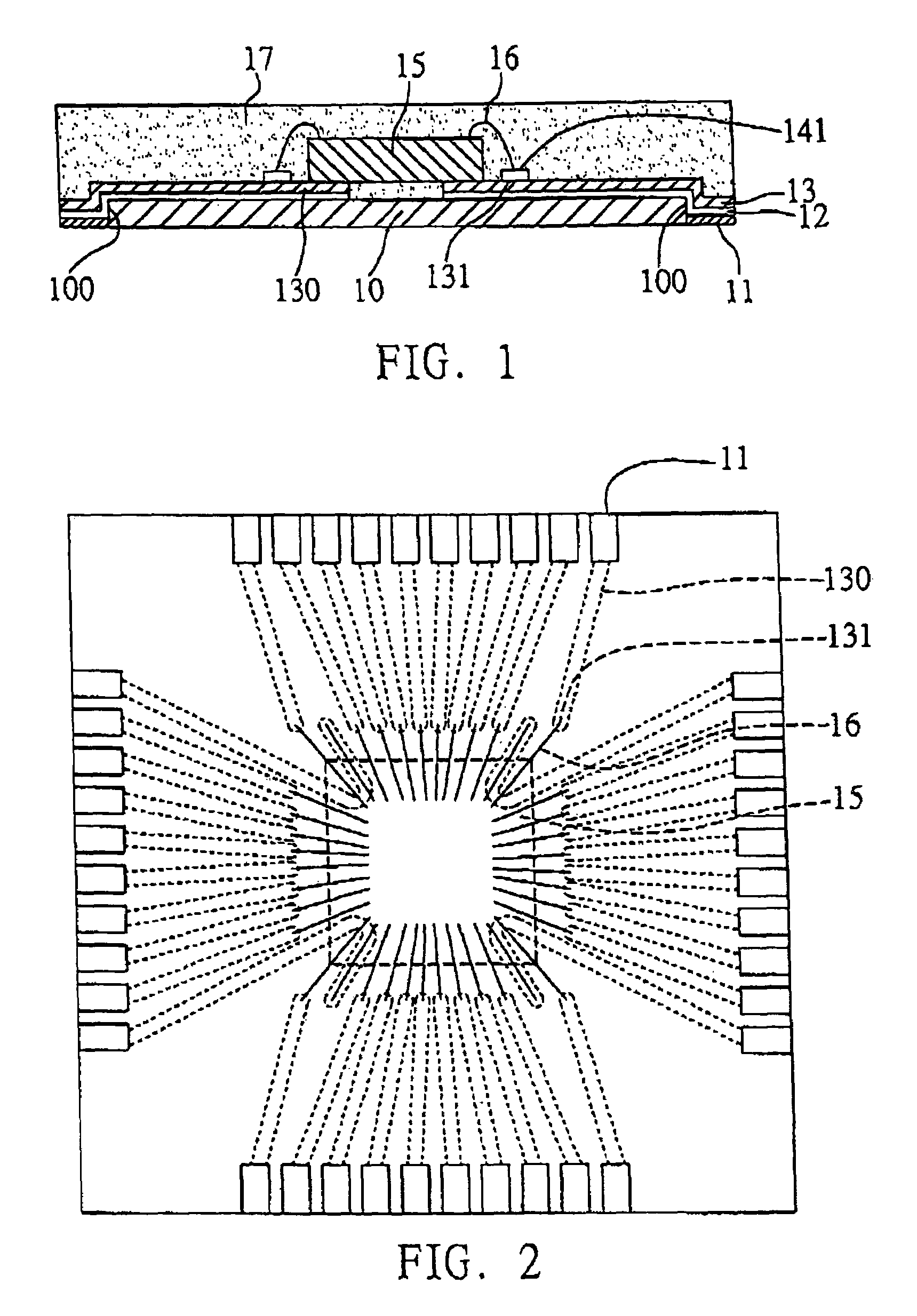 Semiconductor package free of substrate and fabrication method thereof